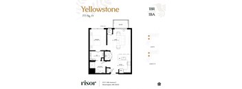 Yellowstone floor plan at Risor of Bloomington. 