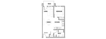 1 Bedroom Floorplan