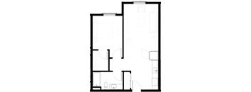a floor plan of a house with a green background
