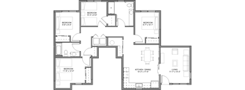 Nueva Esperanza 4 Bed Floor Plan