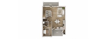 Beech Street Commons 4 Bedroom 1st floor floorplan rendering