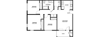 Fern Ridge 3 Bedroom Floor Plan A