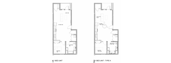 1 Bedroom Floorplans