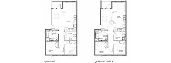 2 Bedroom Floor Plans