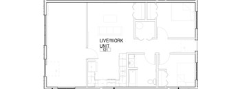 a floor plan of a bedroom apartment