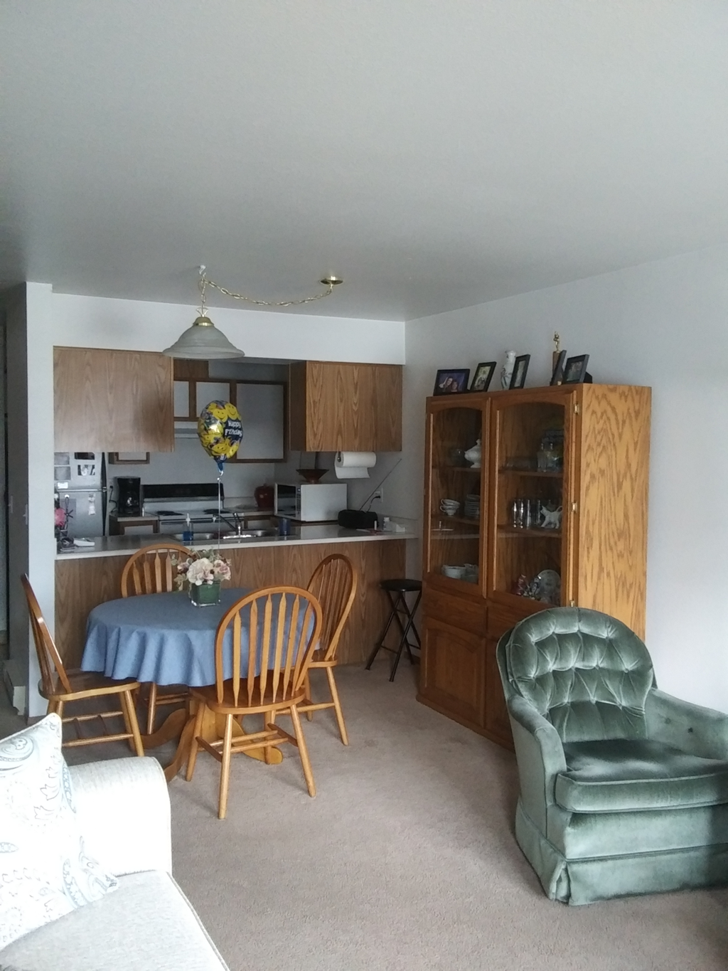 Sarah Street Kitchen and Living Room View