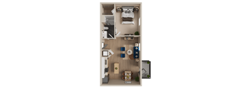1 bed 1 bath A at The Dean at Creekview Apartments, Delaware, 19711