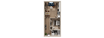 1 bed 1 bath B at The Dean at Creekview Apartments, Delaware