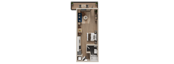 1 bed 1 bath C at The Dean at Creekview Apartments, Delaware, 19711