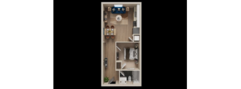 1 bed 1 bath B at The Dean at Creekview Apartments, Delaware