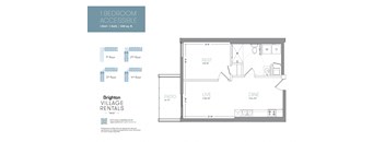 a floor plan of a house with a bedroom and a living room