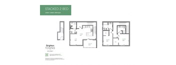 a typical floor plan of a 2 bed apartment