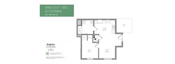 a floor plan of a house with a bedroom and a living room