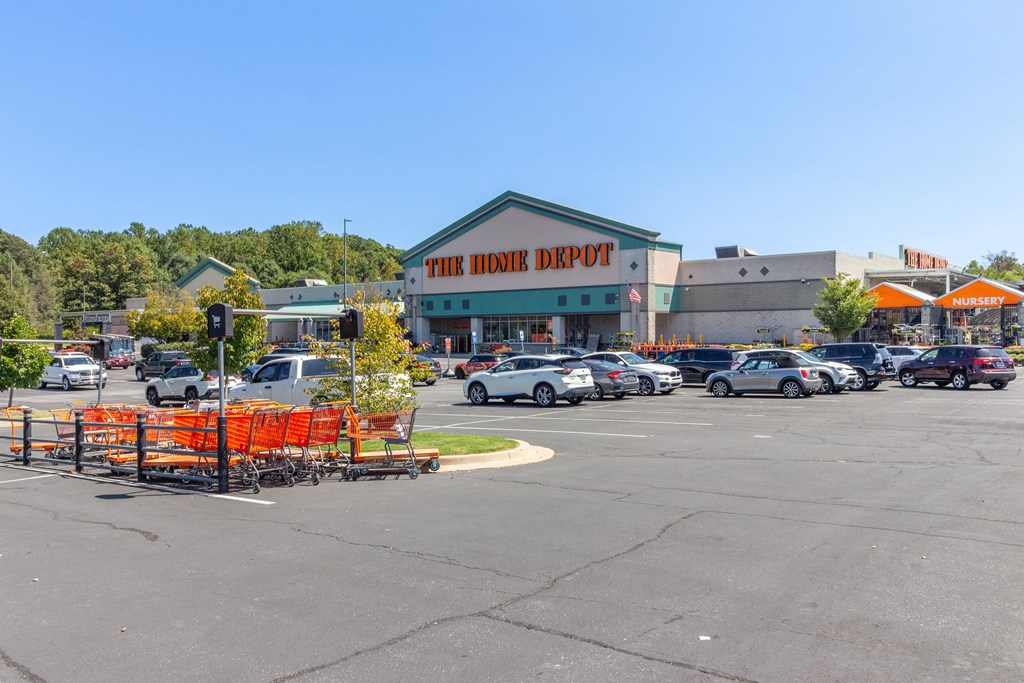 a shopping center with a parking lot in front of it at Fairmont at South Lake, Bowie, MD, 20716