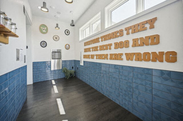 a hallway with a sign that says doing things the best dog and they are wrong at Park Kennedy, Washington, DC