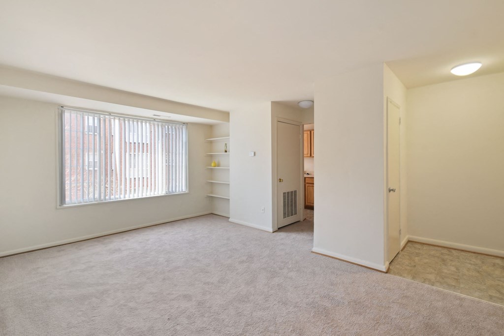 Carpeted Living Area at The Fields of Old Town, Alexandria, VA