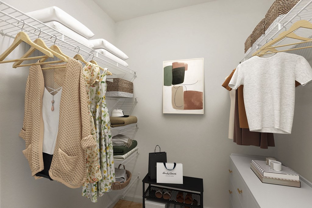 Walk-in closet at The Fields of Manassas in Lorton, VA
