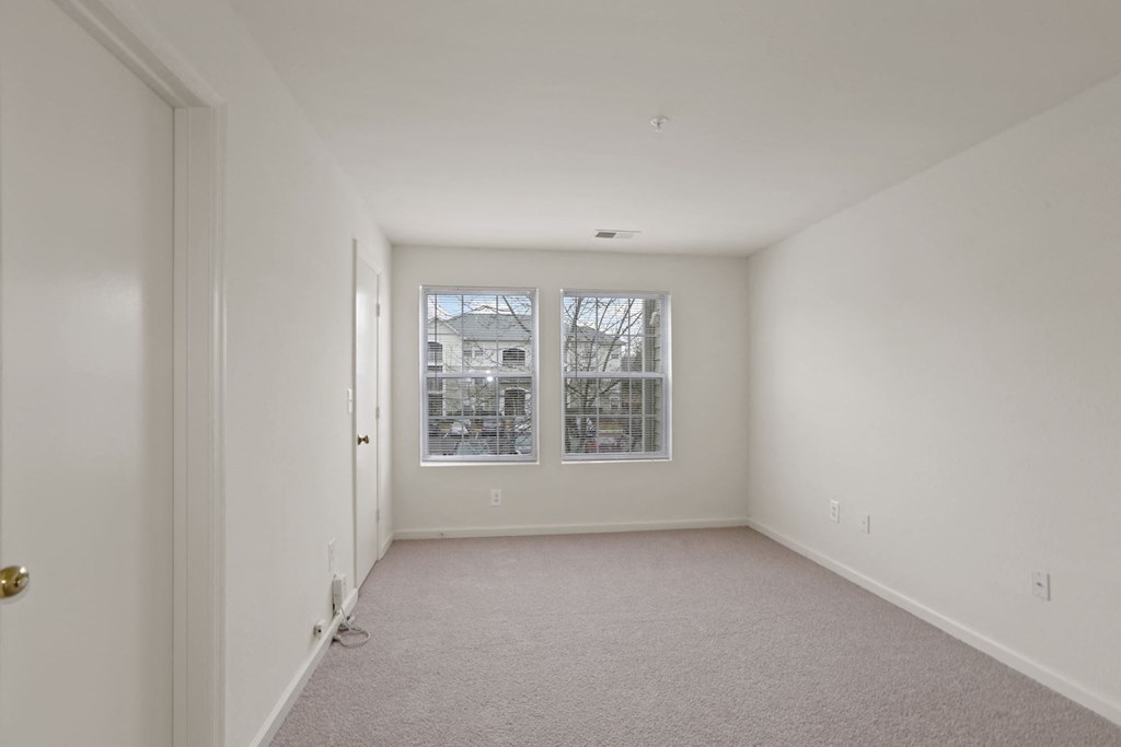 Living Room With Expansive Window at The Fields of Manassas, Virginia