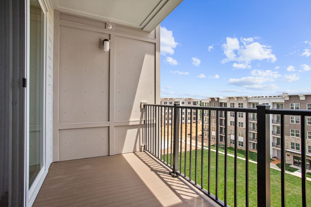 Apartment balcony at Avenue Grand Apartments in White Marsh, MD