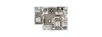 2 Bed 2 Bath Floor Plan at The Fields at Lorton Station, Lorton, VA