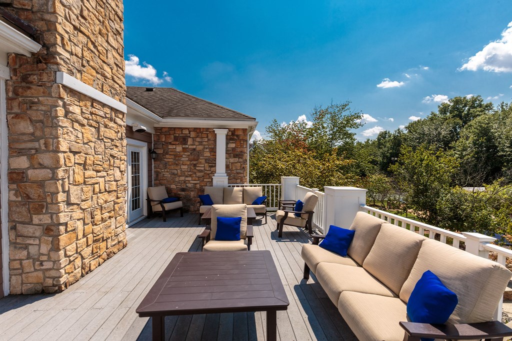 Patio at Cascades Overlook, Sterling, Virginia