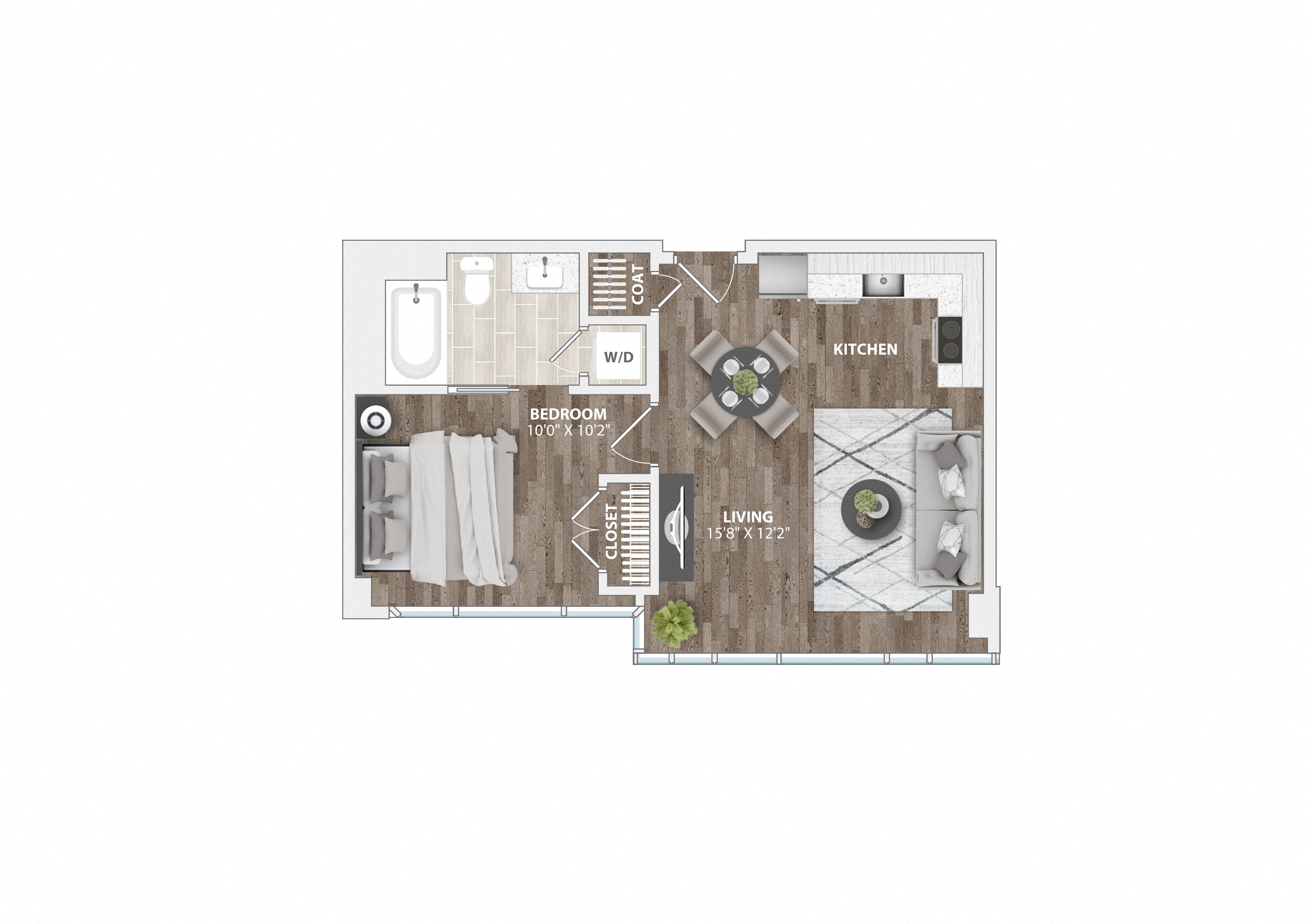 A1A Floor Plan at 1305 Dock Street, Baltimore, MD
