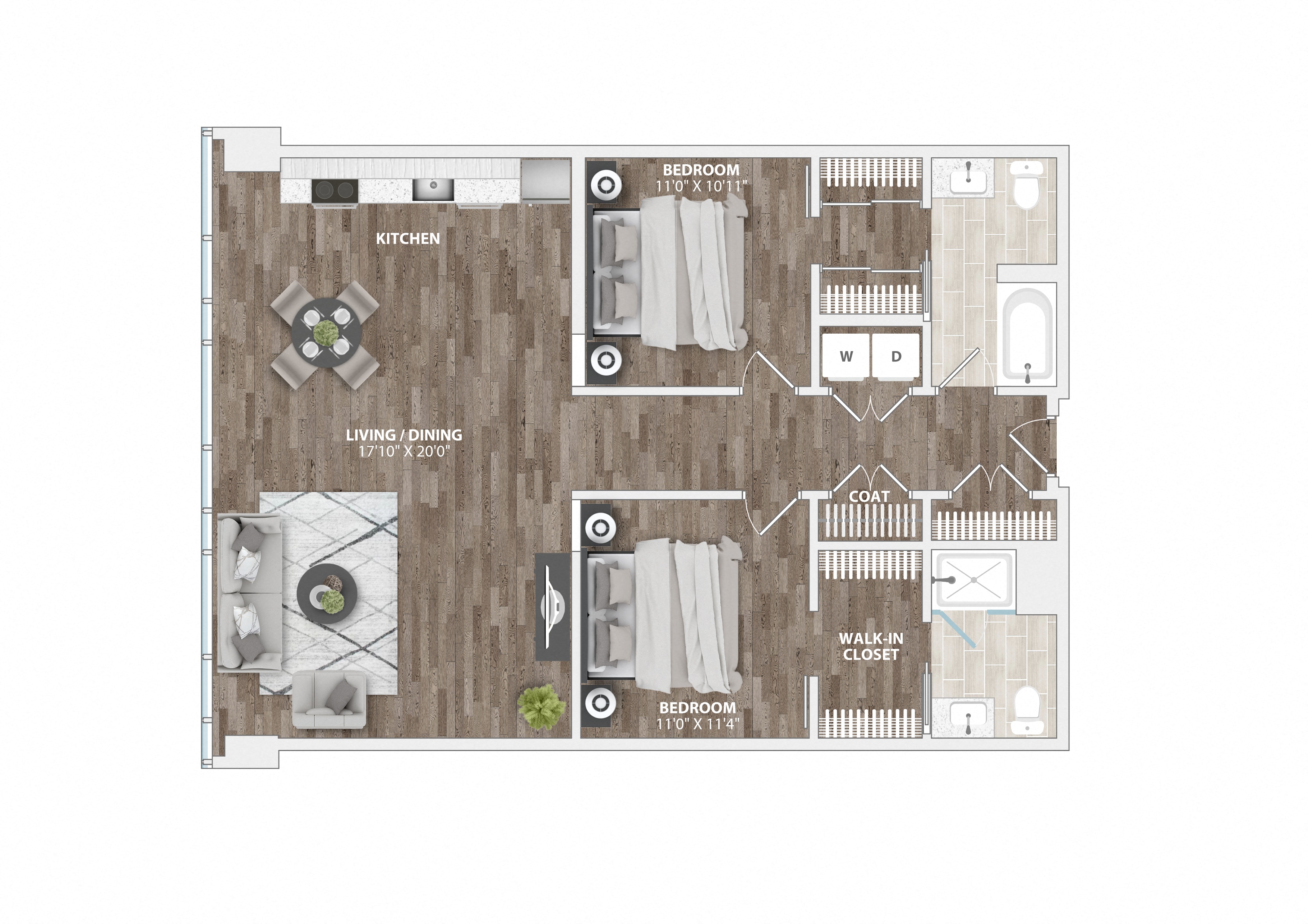 B2L Floor Plan at 1305 Dock Street, Maryland