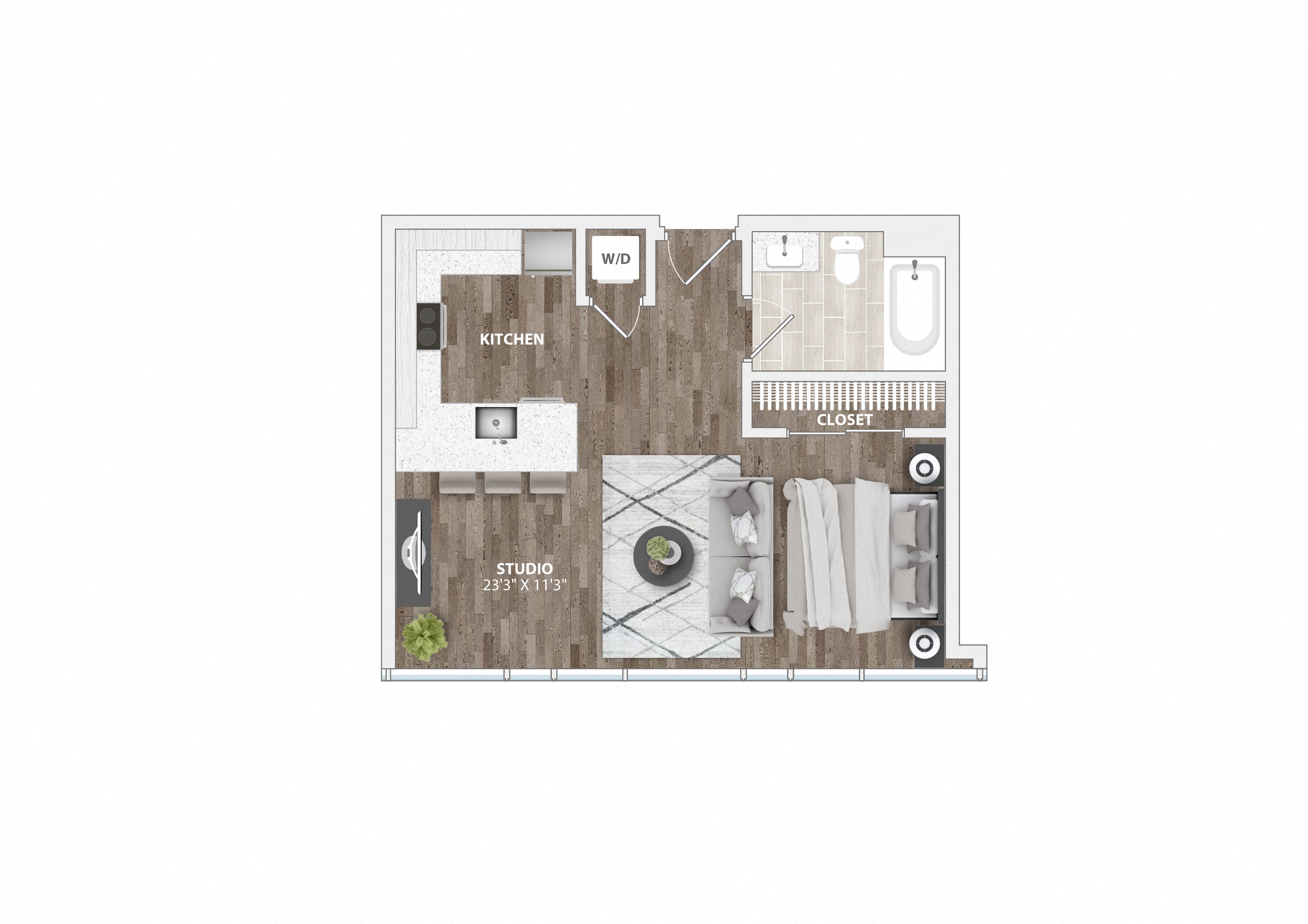 S3A Floor Plan at 1305 Dock Street, Baltimore, MD