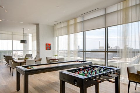 Game Room With Shuffle Board at 1405 Point, Baltimore