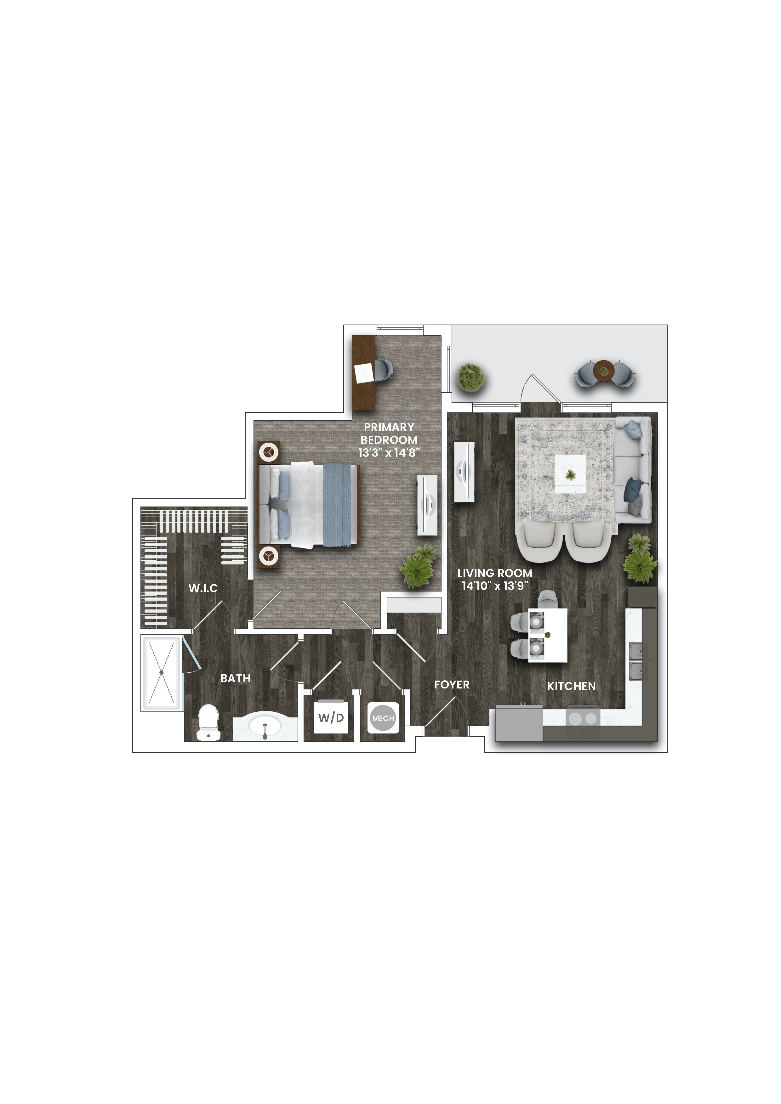 the brook 3 bedroom floor plan  villas at park estates