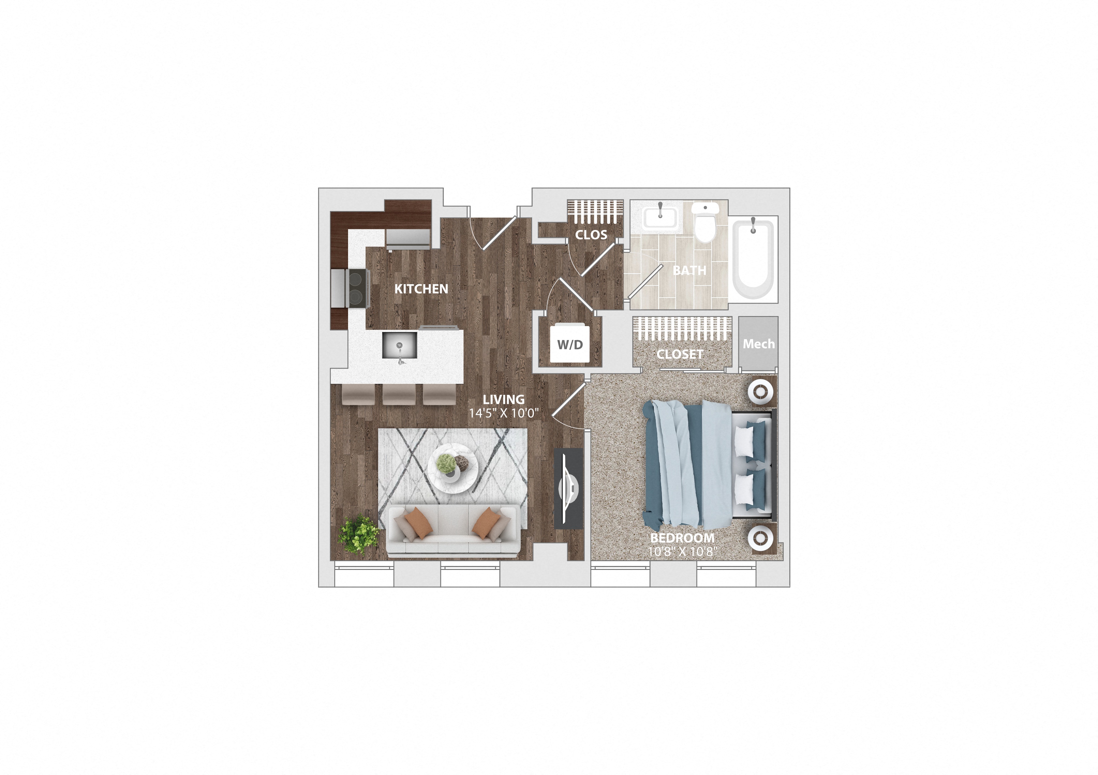 2 bedroom 2 bath  at The Harriet at the Equitable Building, Maryland, 21202