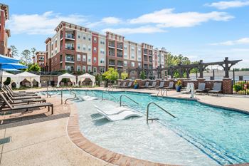 A Large Swimming Pool at The Aster Apartments, Cary, North Carolina