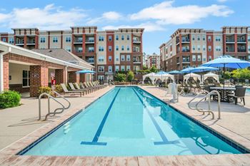 A Long Rectangular Pool at The Aster Apartments, Cary, 27519