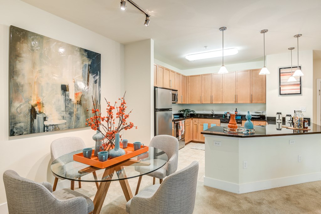 Elegant Dining Space at 800 Carlyle, Alexandria, Virginia