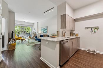 Kitchen & Living Room View at Lincoln Old Town, Alexandria, 22314