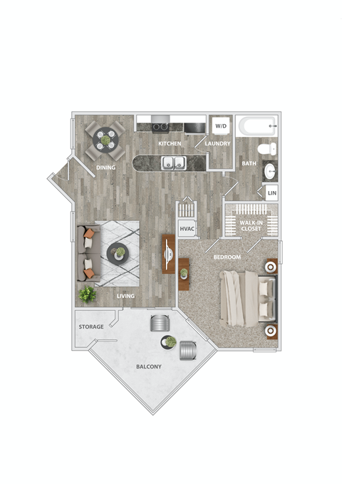 A1 Floor Plan at Palmetto Grove, Charleston, South Carolina