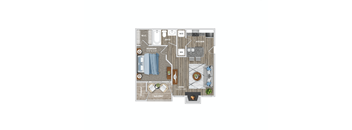 A1 Floor Plan at The Watch on Shem Creek, Mt. Pleasant, SC