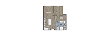A16A Floor Plan at Park Kennedy, Washington