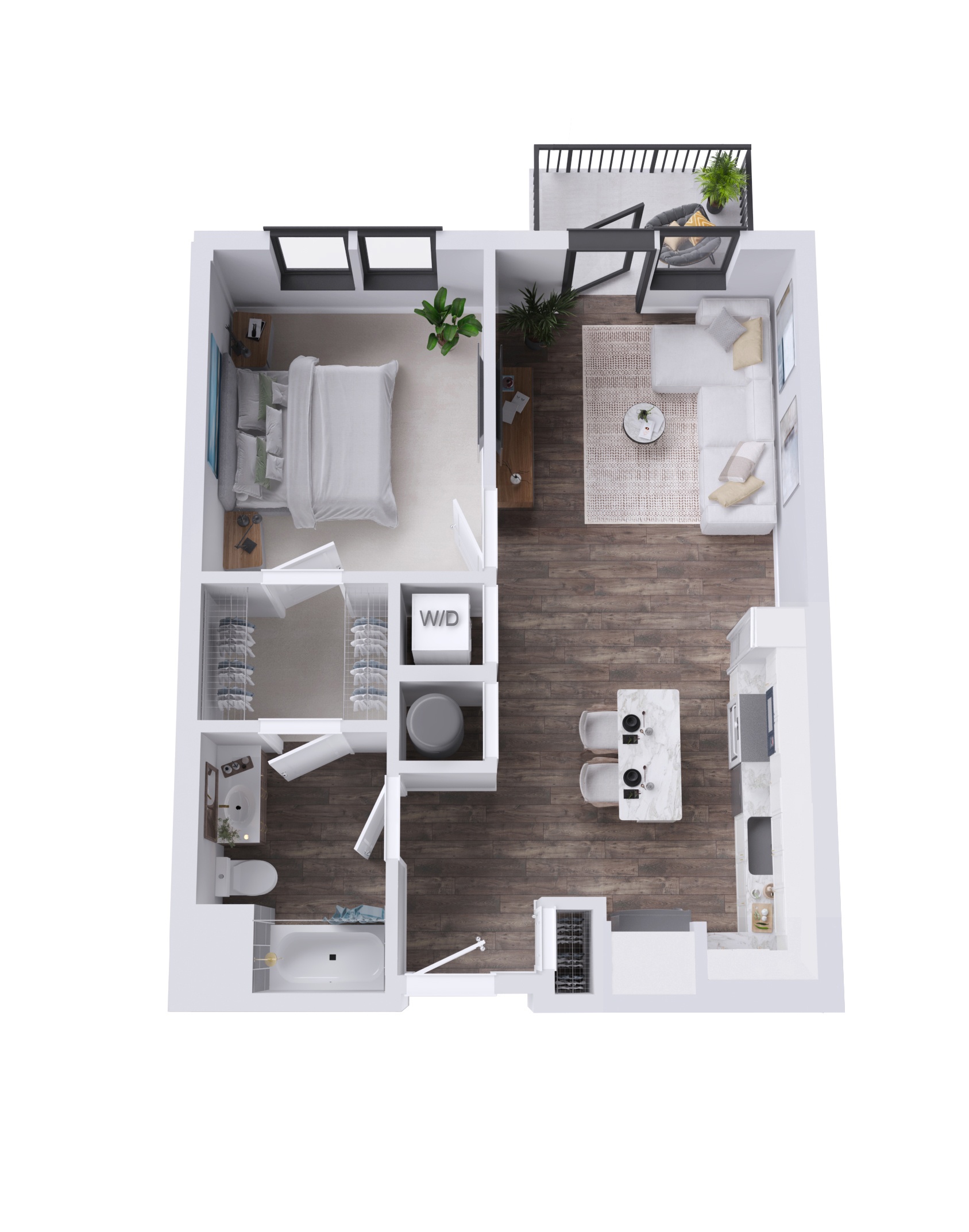 A17A Floor Plan at The Stevedore, Tampa, FL 33605