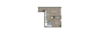 A19A  Floor Plan at Park Kennedy, Washington, 20003
