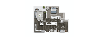 A1A DEN Floor Plan at La Unión, Florida