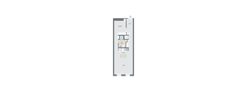 1 bed 1 bath D a floor plan of a house with a bedroom and a living room at Reed Row, Washington DC