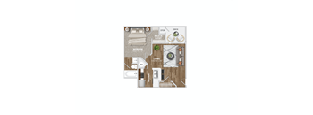 A1 Floor Plan at Waverly Place, South Carolina, 29418