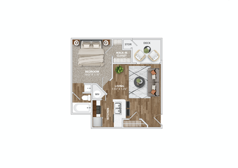 A1 Floor Plan at Waverly Place, South Carolina, 29418