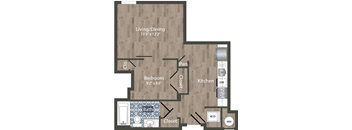 A21A Floor Plan at Park Kennedy, Washington
