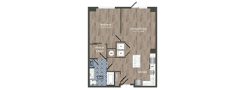 A22A Floor Plan at Park Kennedy, Washington