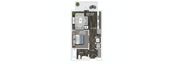 A2A Floor Plan at La Unión, Tampa Florida