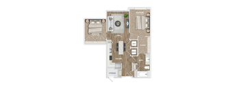 A2 Den Floor Plan  at Preston Ridge, Cary, 27513