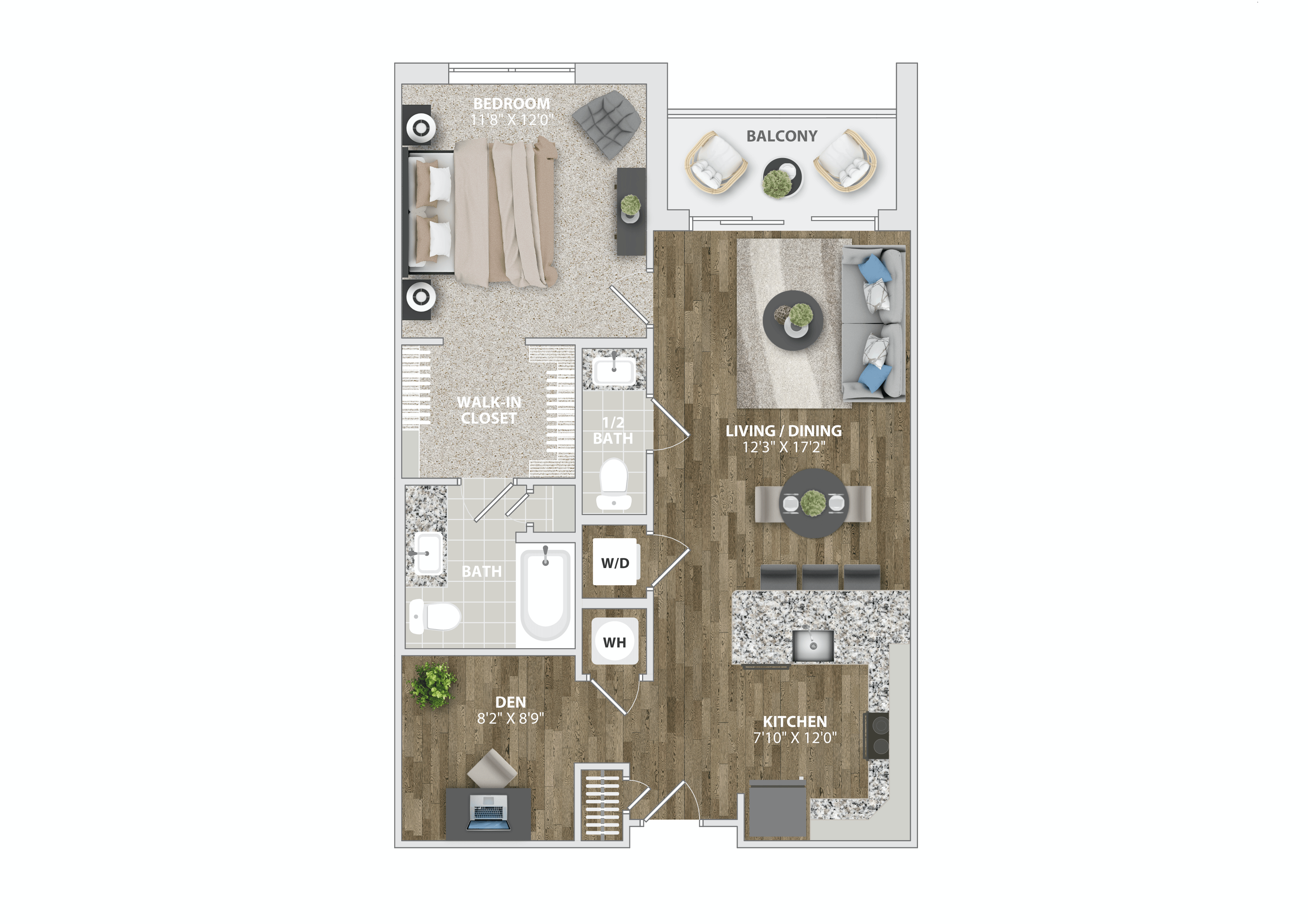 one bedroom apartment  at Woodmore Grand, Bowie, MD