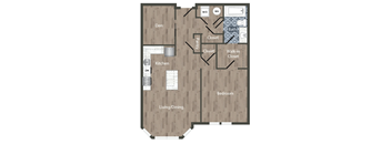 A2D Floor Plan at Park Kennedy, Washington, 20003